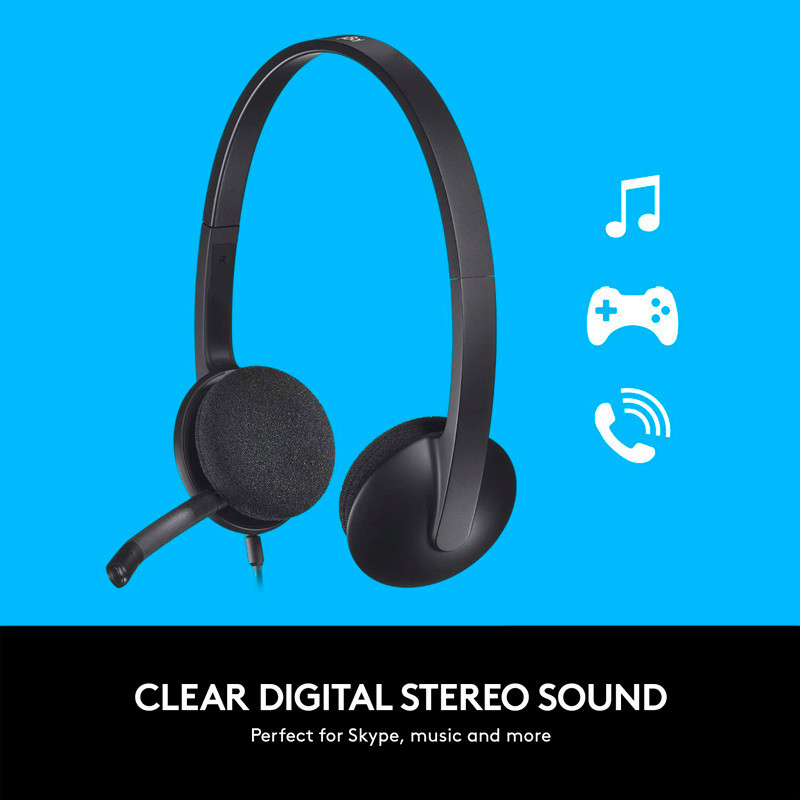 هدست سیم دار Logitech H340