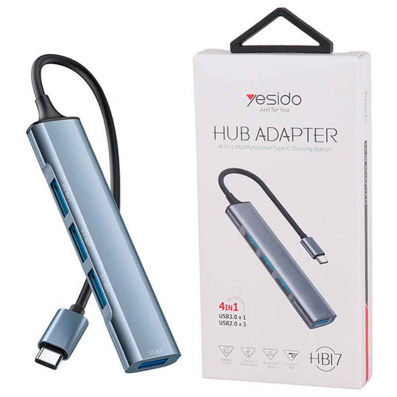 هاب 4 پورت Type-C یسیدو HB17