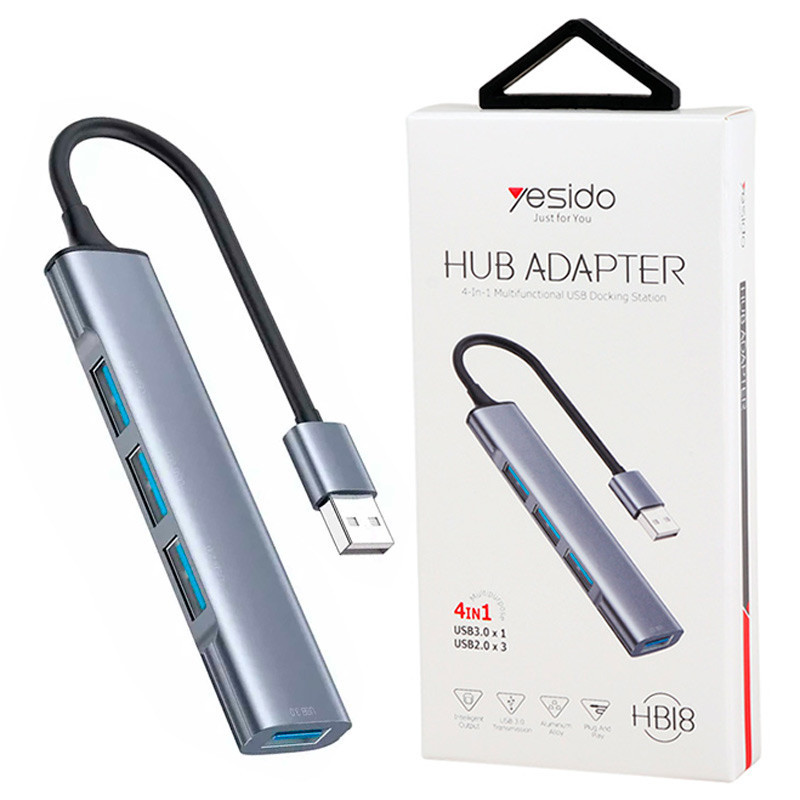 هاب 4 پورت USB3.0 یسیدو HB18