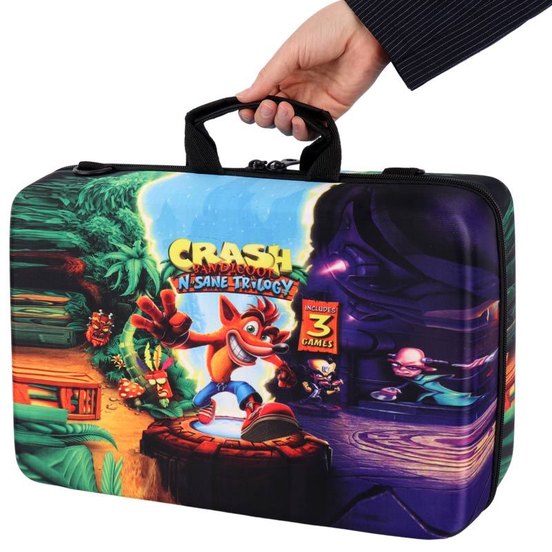 کیف کنسول بازی PS5 Slim طرح Crash Bandicoot