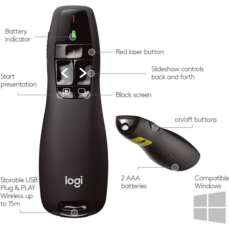 پرزنتر بی سیم Logitech R400