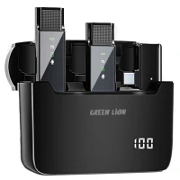میکروفون یقه ای بی سیم Green Lion GN2IN1DDMTCBK Type-C
