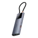 هاب 6 پورت Type-C باسئوس Metal Gleam Series II B00061802813-00