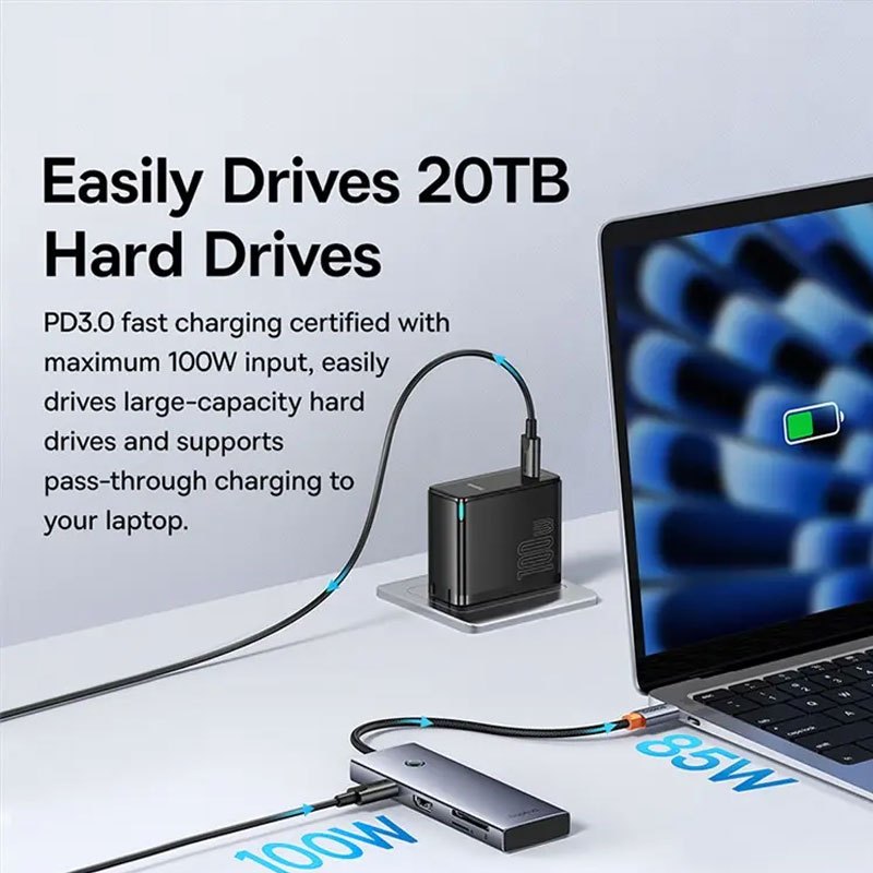 هاب 7 پورت Type-C باسئوس UltraJoy Series B00052803811-00