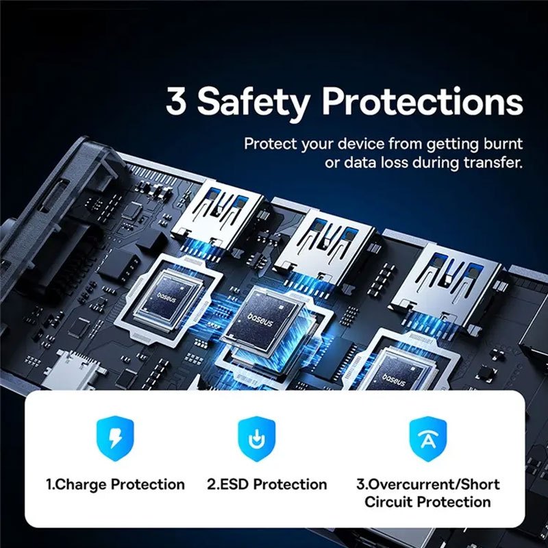 هاب 7 پورت Type-C باسئوس UltraJoy Series B00052803811-00