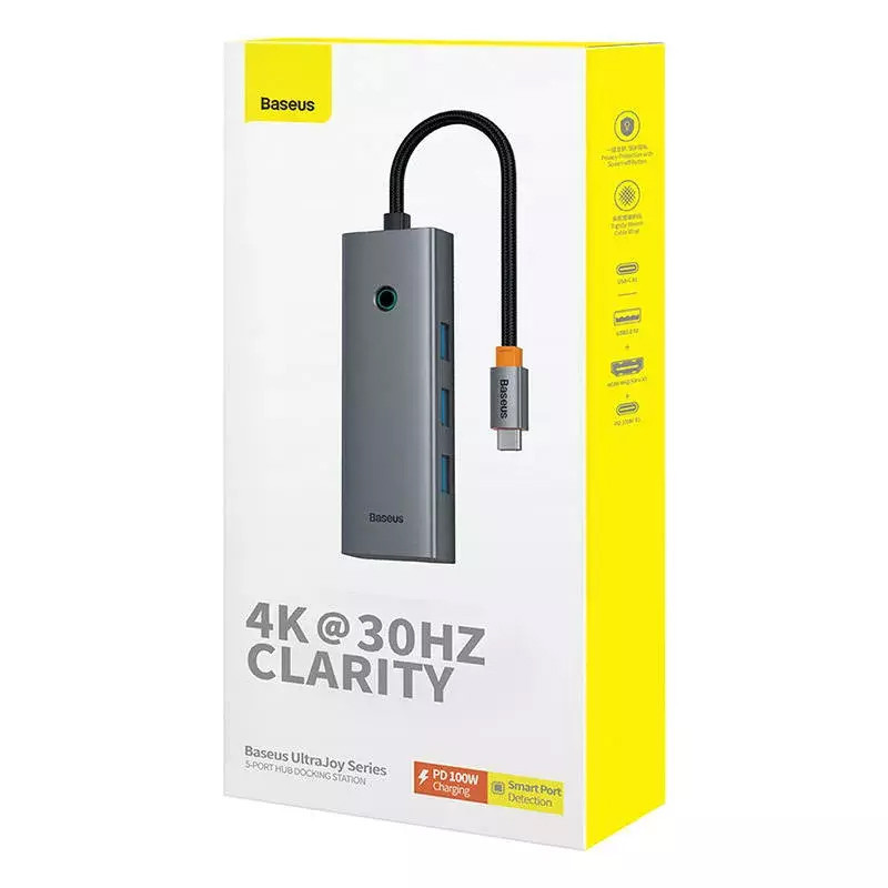 هاب 5 پورت Type-C باسئوس UltraJoy Series BS-OH150