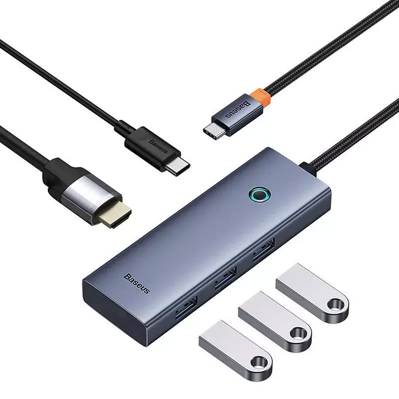هاب 5 پورت Type-C باسئوس UltraJoy Series BS-OH150
