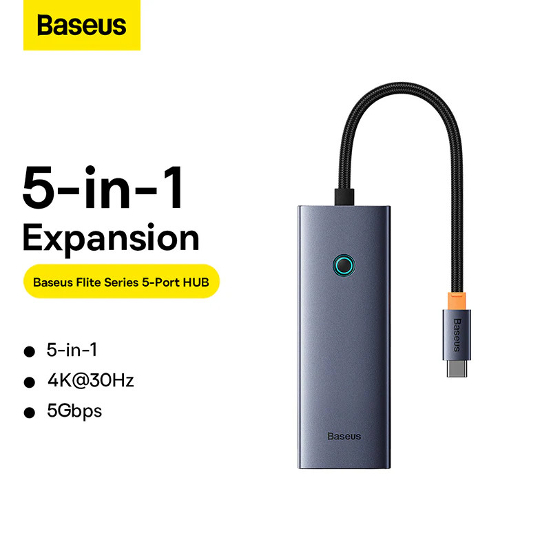 هاب 5 پورت Type-C باسئوس UltraJoy Series BS-OH150