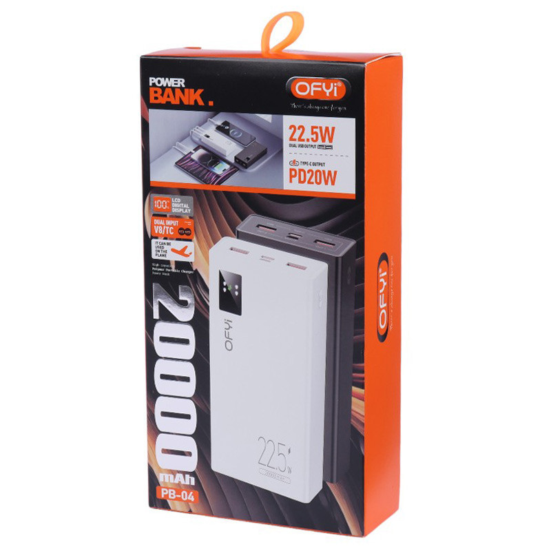 پاور بانک فست شارژ 20000 اوفی Ofyi PB-04 PD 22.5W