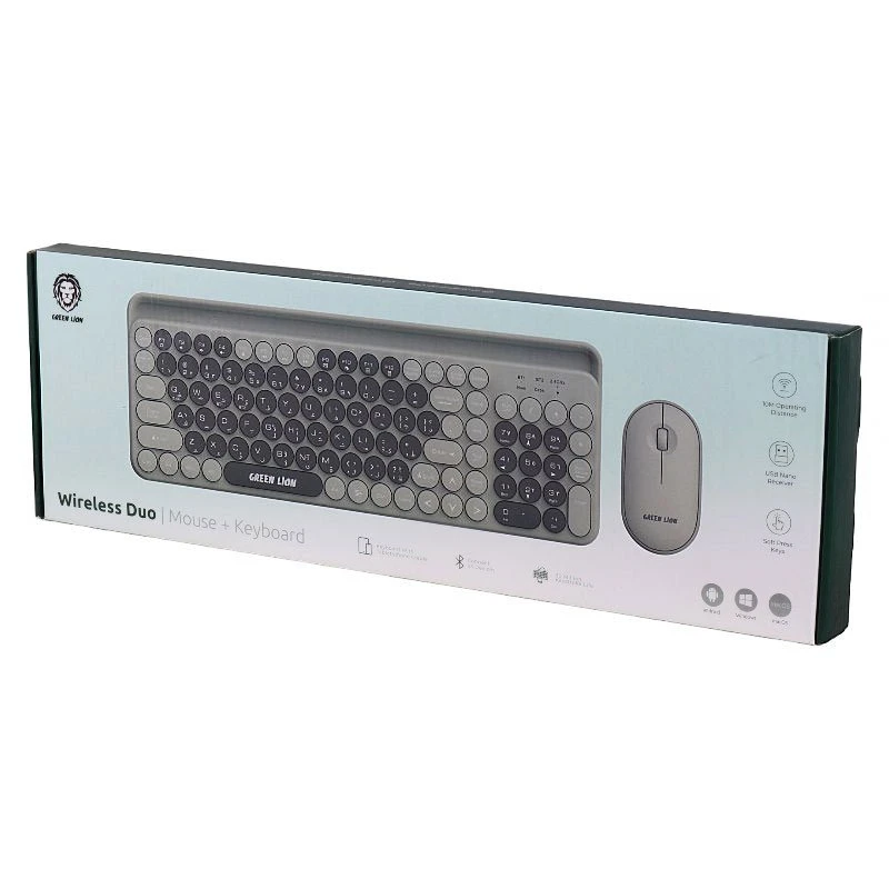 کیبورد و موس بی سیم گرین لاین Wireless Duo GNWLDUKYBK