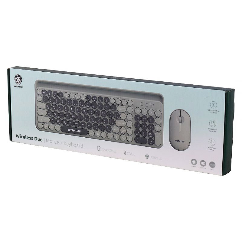 کیبورد و موس بی سیم گرین لاین Wireless Duo GNWLDUKYBK