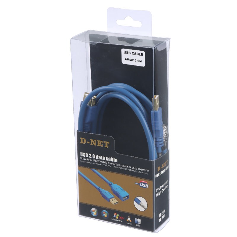کابل افزایش طول D-Net USB 2.0 3m
