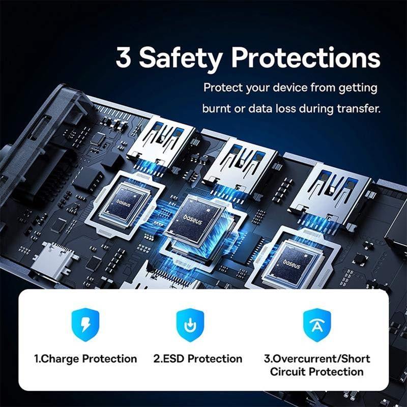 هاب 10 پورت Type-C باسئوس UltraJoy Series BS-OH161 B0005280C811-00