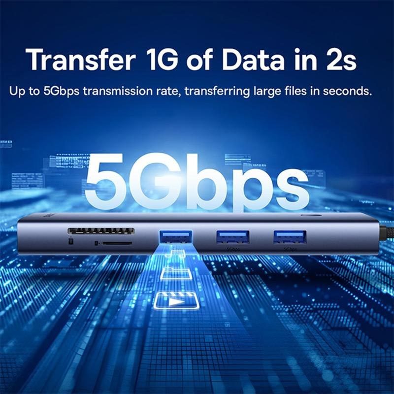 هاب 10 پورت Type-C باسئوس UltraJoy Series BS-OH161 B0005280C811-00