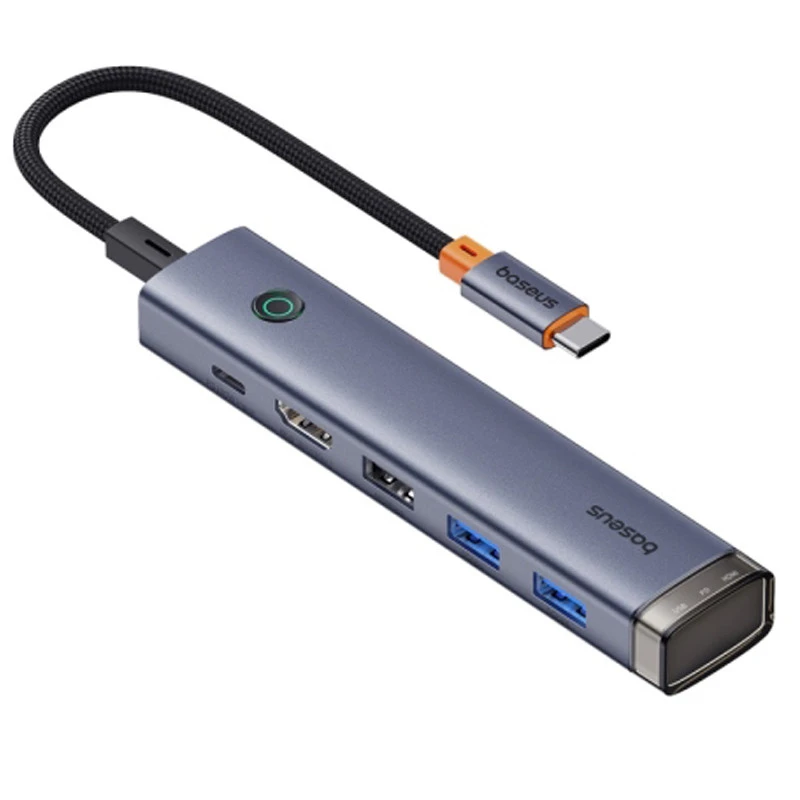 هاب 6 پورت Type-C باسئوس UltraJoy Series UBS-OH164 B00052802811-01