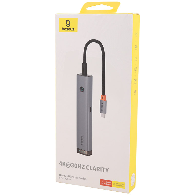 هاب 6 پورت Type-C باسئوس UltraJoy Series UBS-OH164 B00052802811-01