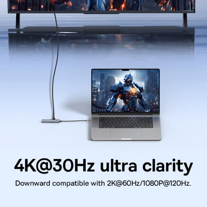 هاب 6 پورت Type-C باسئوس UltraJoy Series UBS-OH164 B00052802811-01