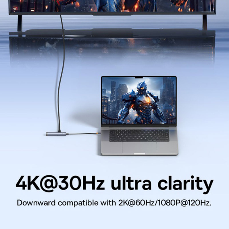 هاب 6 پورت Type-C باسئوس UltraJoy Series UBS-OH164 B00052802811-01