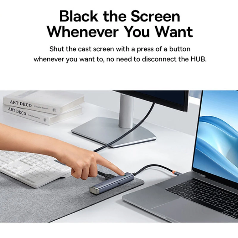 هاب 6 پورت Type-C باسئوس UltraJoy Series UBS-OH164 B00052802811-01