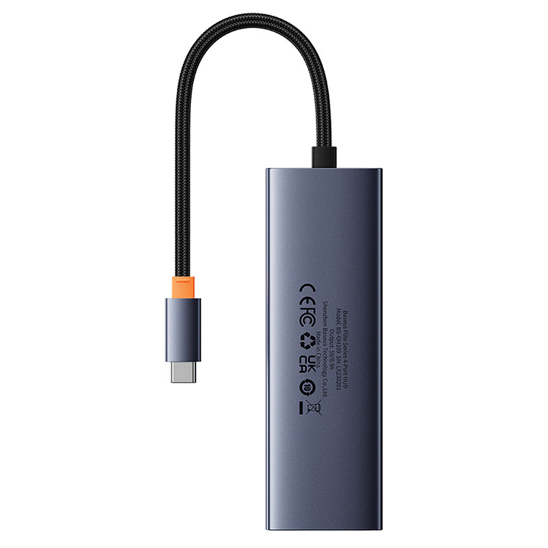 هاب Baseus BS-OH109 Type-C To USB 3.0/RJ45