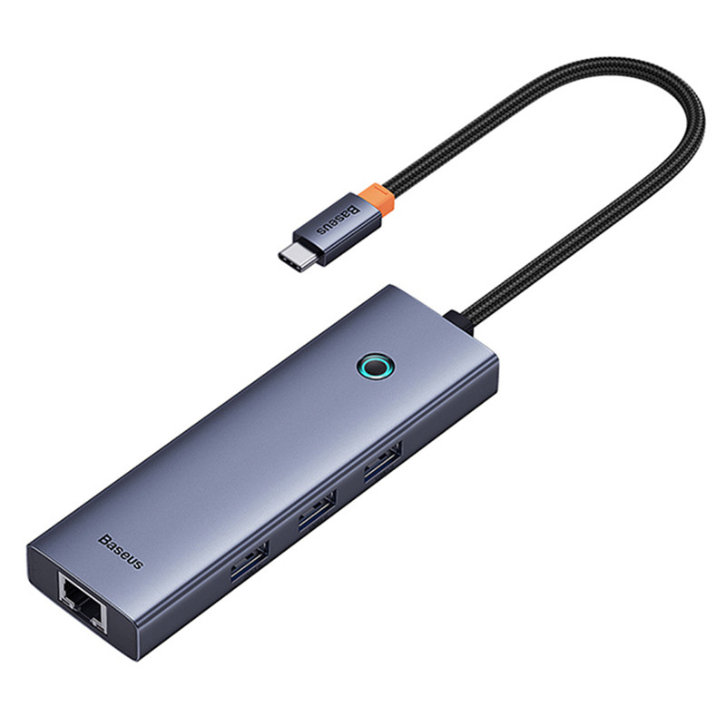 هاب Baseus BS-OH109 Type-C To USB 3.0/RJ45