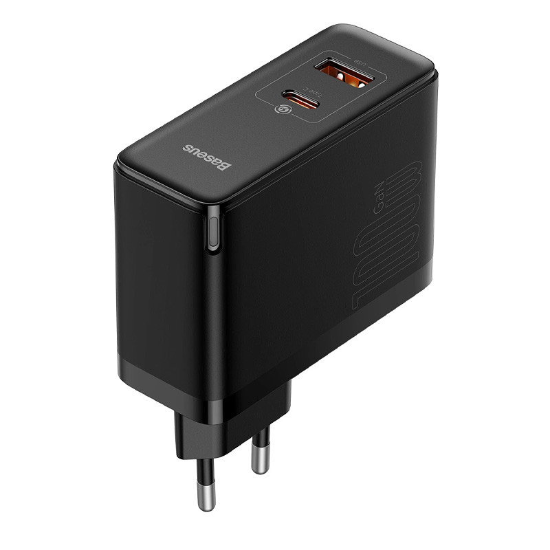 کلگی فست شارژ Baseus CCGP09020 GaN5 Pro 2Port 5A QC4.0+ PD3.0 100W + کابل تبدیل تایپ سی