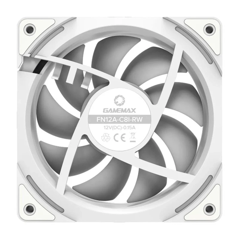 فن کیس گیم مکس GameMax KF300R ARGB White 12*12 بسته 3 عددی