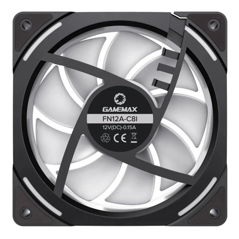 فن کیس گیم مکس GameMax KF300R ARGB Black 12*12 بسته 3 عددی