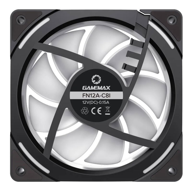 فن کیس گیم مکس GameMax KF300R ARGB Black 12*12 بسته 3 عددی