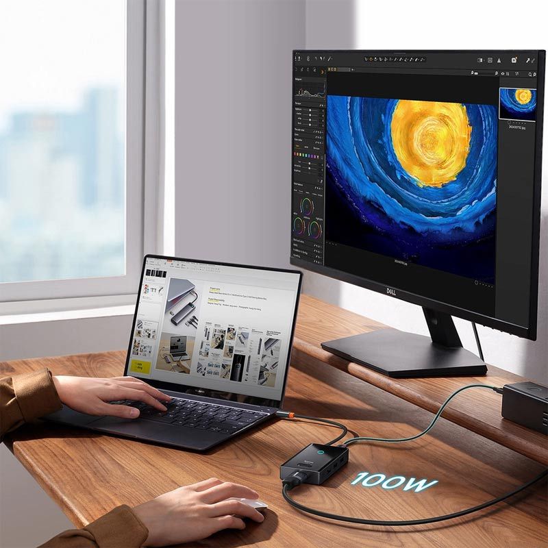 هاب 8 پورت Type-C باسئوس Focus Series WKYY030313