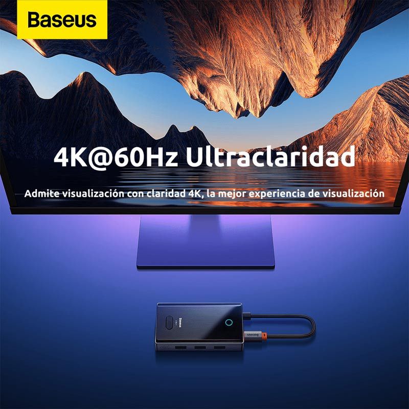 هاب 8 پورت Type-C باسئوس Focus Series WKYY030313