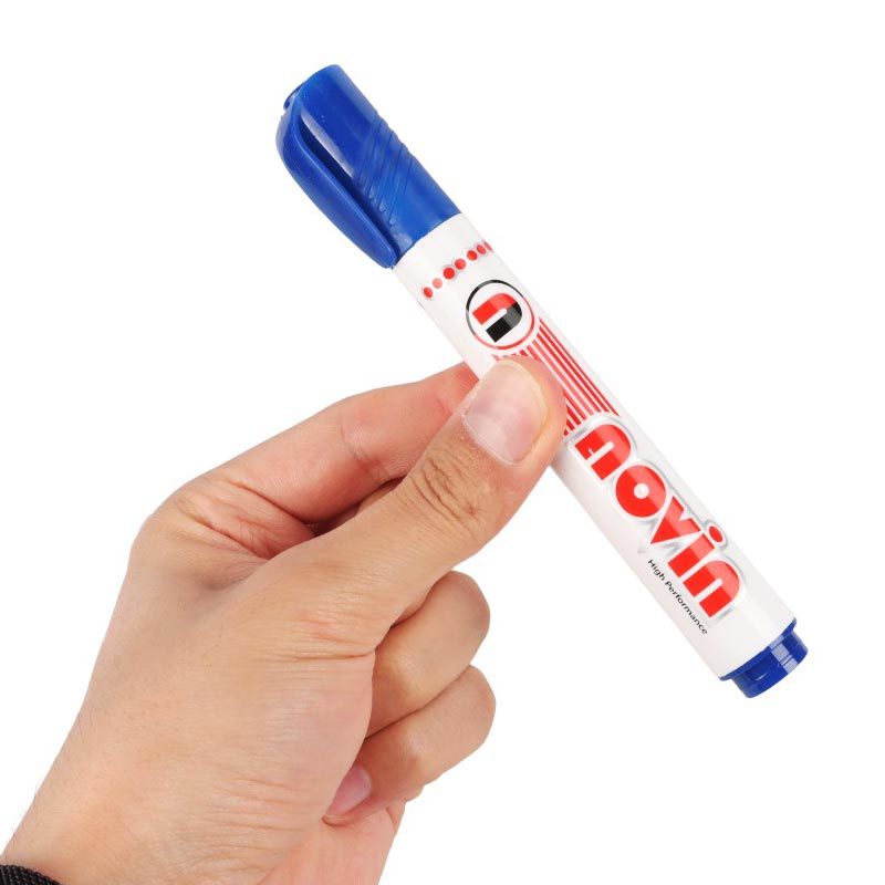 ماژیک وایت برد نوین نوک تخت Novin بسته 12 عددی