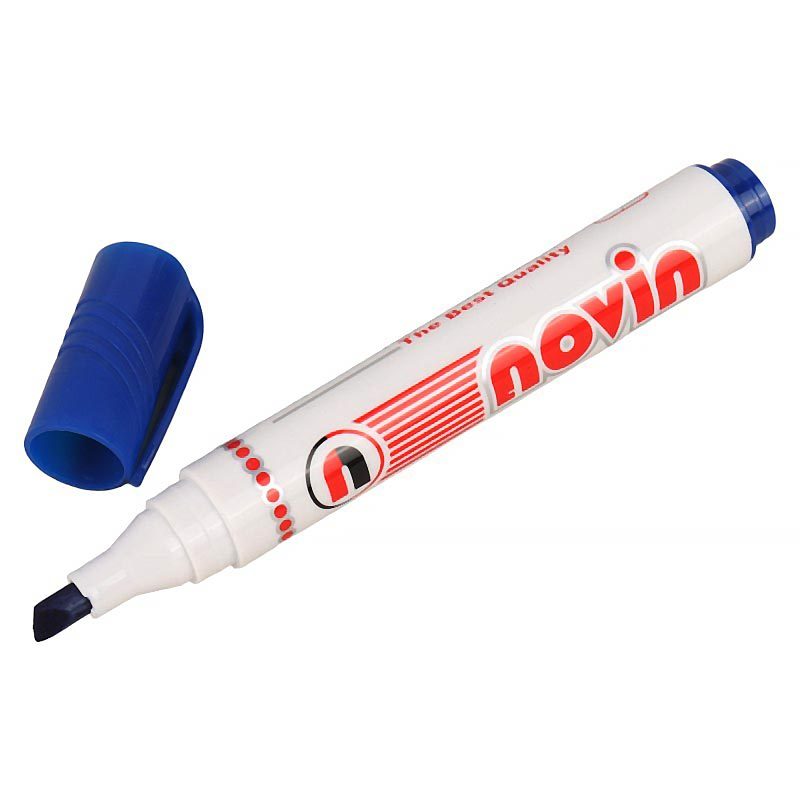 ماژیک وایت برد نوین نوک تخت Novin بسته 12 عددی