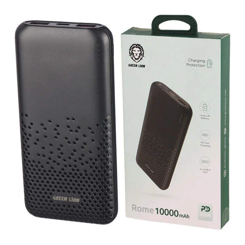 پاور بانک فست شارژ 10000 گرین لاین Green Lion Rome PD 20W