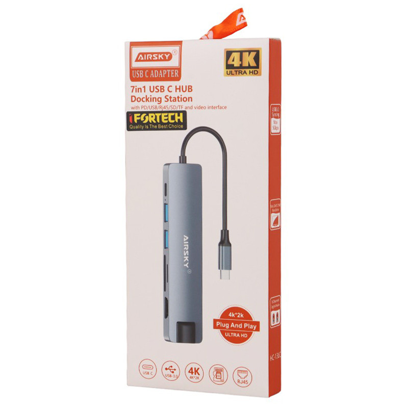 هاب 7 پورت Type-C آی فور تک HC-13LC
