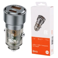 شارژر فندکی فست شارژ Biva CC-09 5A QC3.0 PD 75W