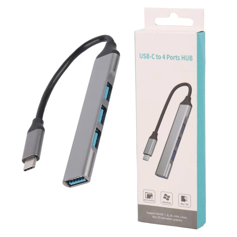 هاب 4 پورت C-9701 Type-C
