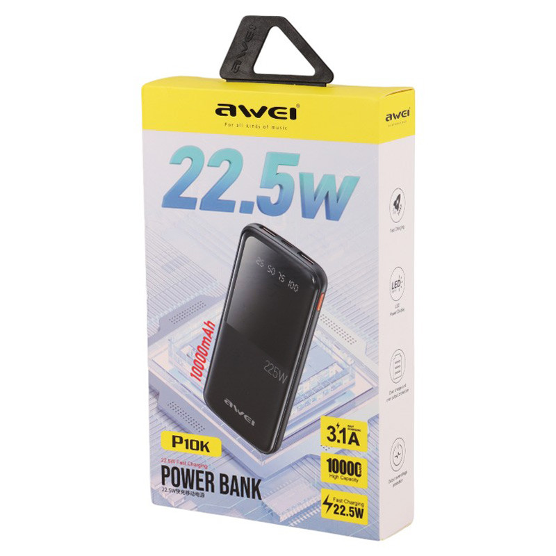 پاوربانک فست شارژ اوی P10K 22.5W ظرفیت 10000 میلی آمپر ساعت