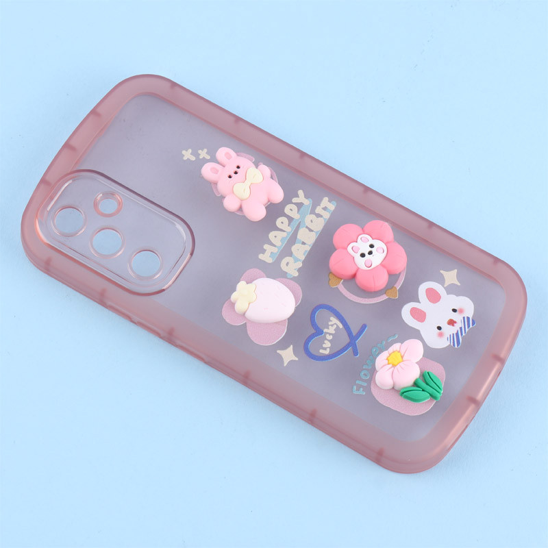 قاب Fashion Case سامسونگ Galaxy A54 عروسک برجسته محافظ لنزدار