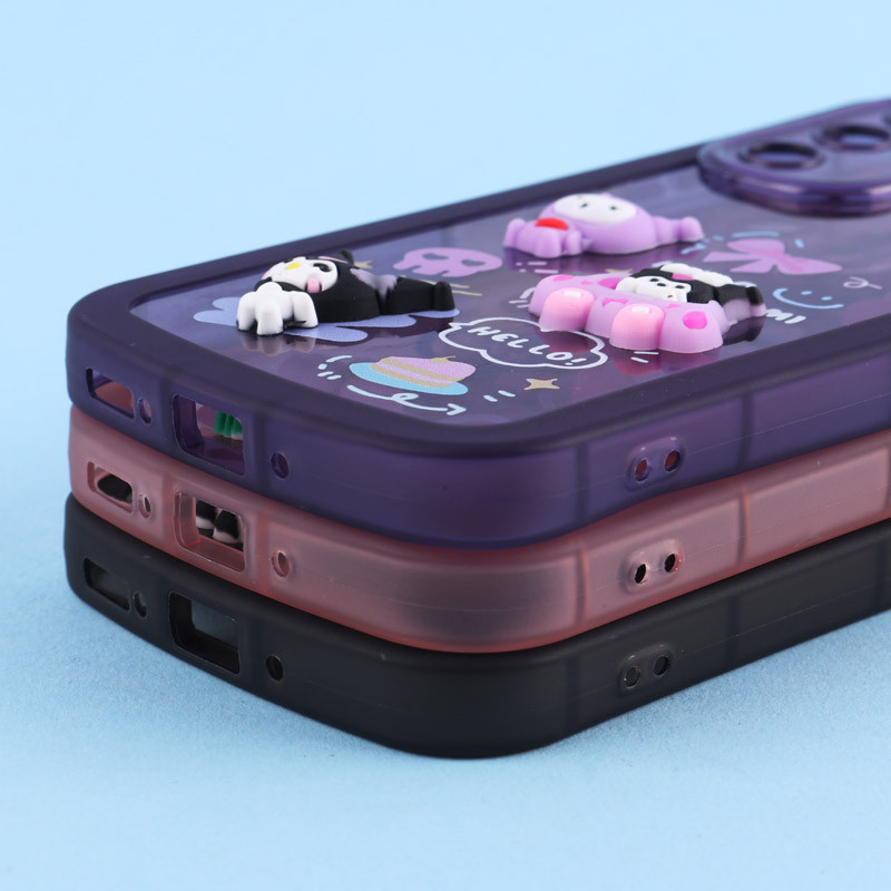 قاب Fashion Case سامسونگ Galaxy A54 عروسک برجسته محافظ لنزدار
