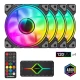 فن کیس گیم مکس GameMax DRH400 ARGB Black 12*12 بسته 4 عددی