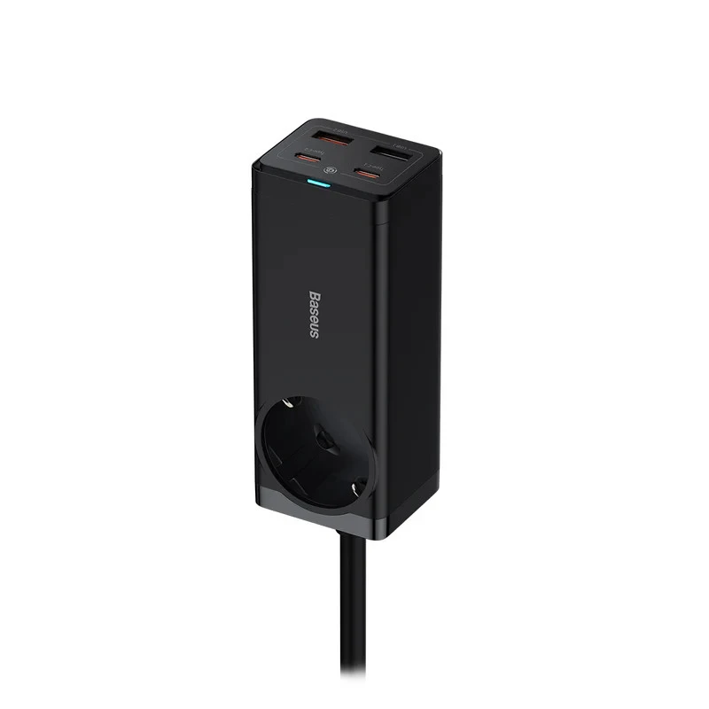 شارژر دیواری فست شارژ Baseus Power Combo Powerstrip PSZM000901 5Port GaN3 Pro 3.25A PD 65W