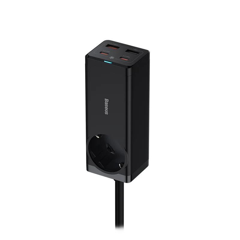 شارژر دیواری فست شارژ Baseus Power Combo Powerstrip PSZM000901 5Port GaN3 Pro 3.25A PD 65W