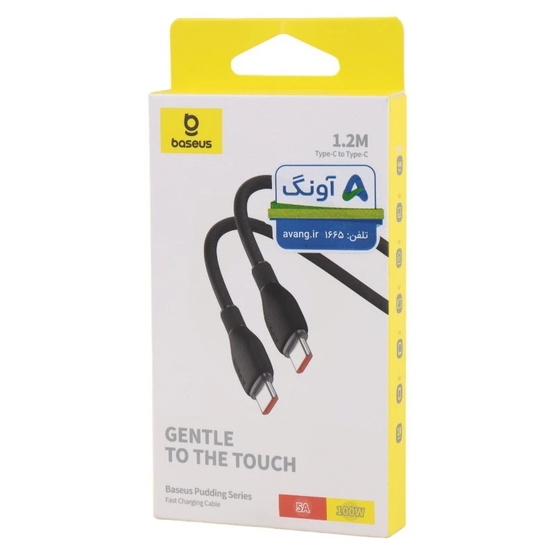 کابل تبدیل فست شارژ Baseus P10355702 Type-C To Type-C 100W 1.2m