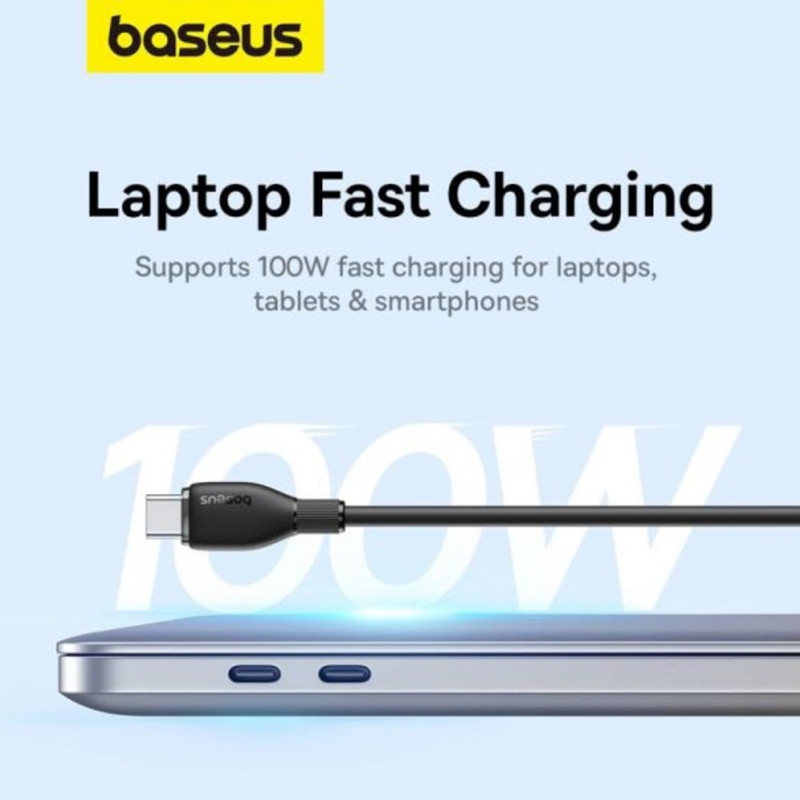 کابل تبدیل فست شارژ Baseus P10355702 Type-C To Type-C 100W 1.2m
