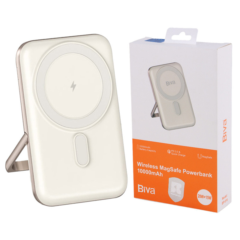 پاور بانک بی سیم فست شارژ 10000 بیوا Biva BP-016 QC3.0 PD3.0 20W
