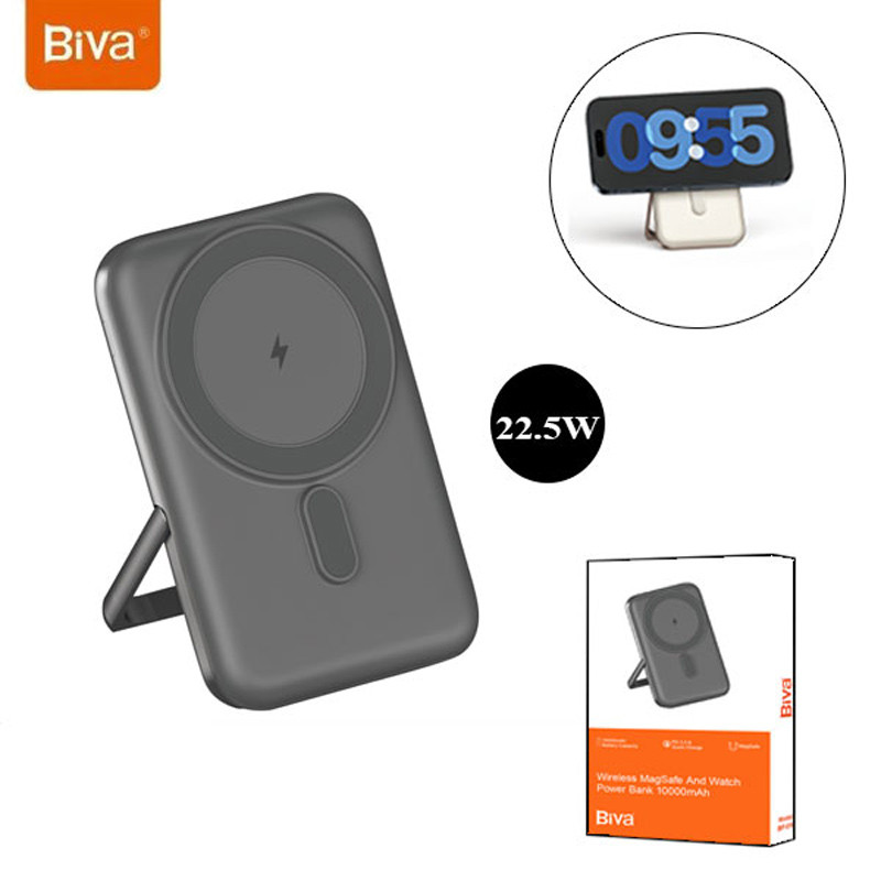 پاور بانک بی سیم فست شارژ 10000 بیوا Biva BP-016 QC3.0 PD3.0 20W