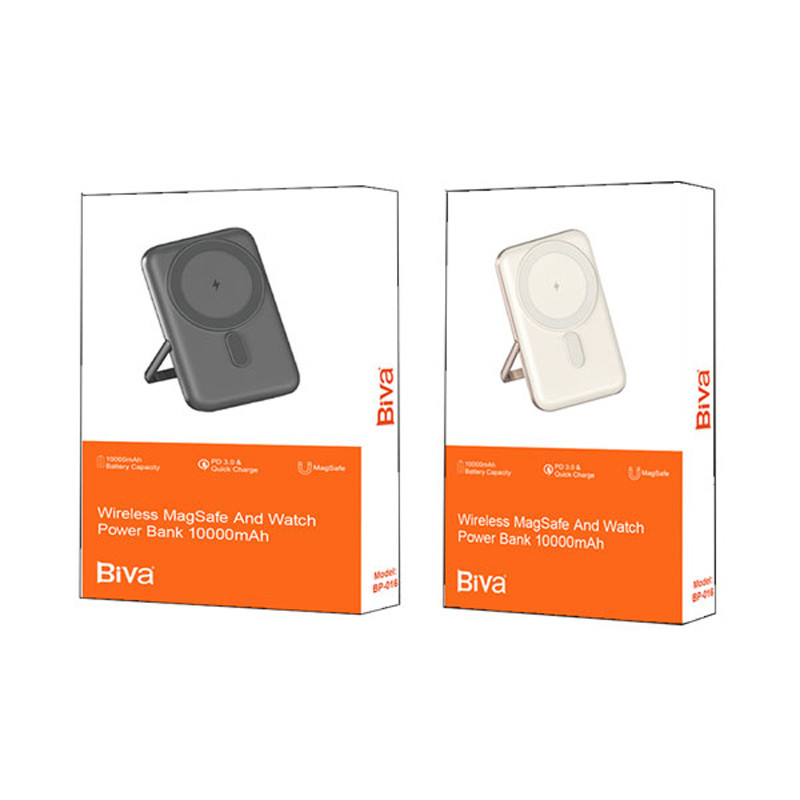 پاور بانک بی سیم فست شارژ 10000 بیوا Biva BP-016 QC3.0 PD3.0 20W