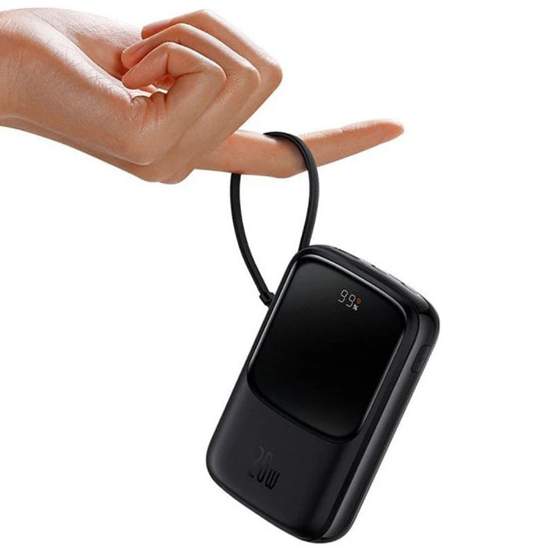 پاور بانک فست شارژ باسئوس Qpow Pro PPQD06000 PD 20W ظرفیت 10000 میلی آمپر ساعت