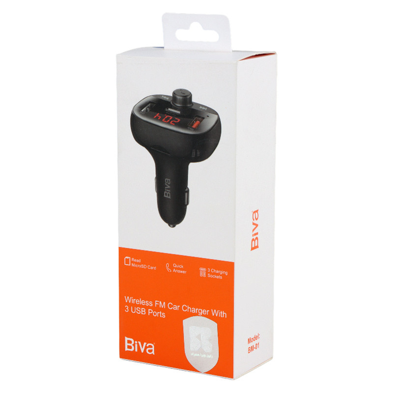 شارژر فندکی + FM Player بلوتوثی Biva BM-01